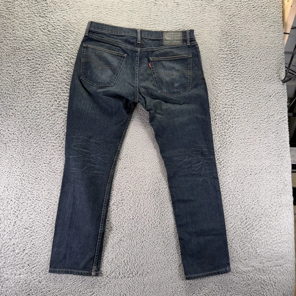 Levi's 511 Jeans Men 34x30 Blue Cotton Denim Straight Leg Faded Workwear Stretch